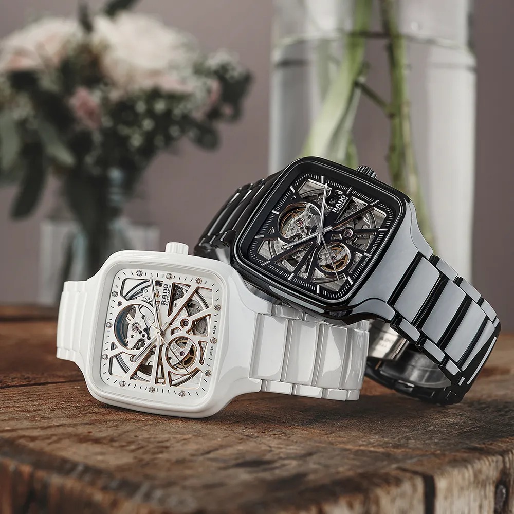 Rado True 方形自动镂空腕表 R27086162