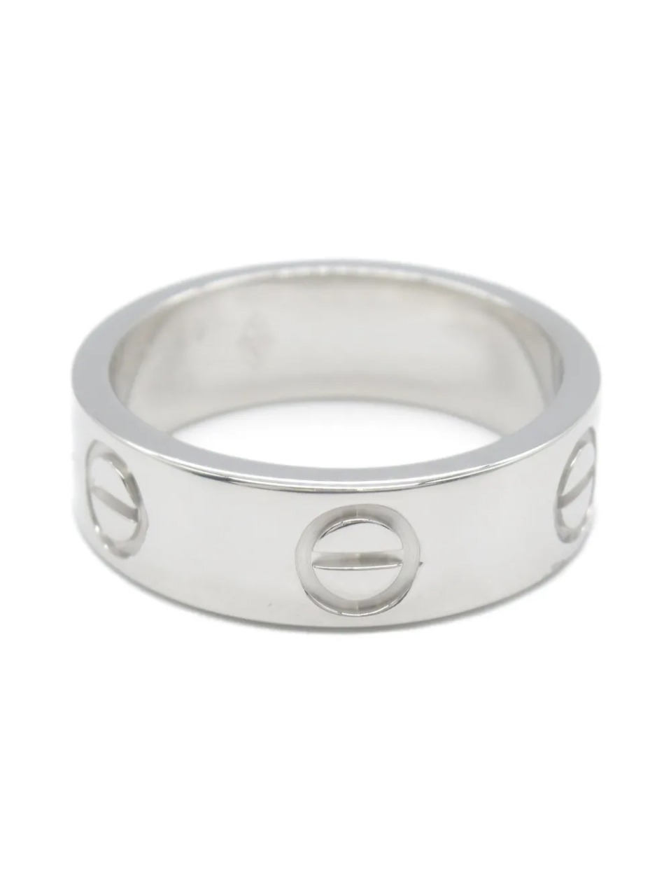 Cartier 18K白金 Love 戒指（2020年代典藏款）